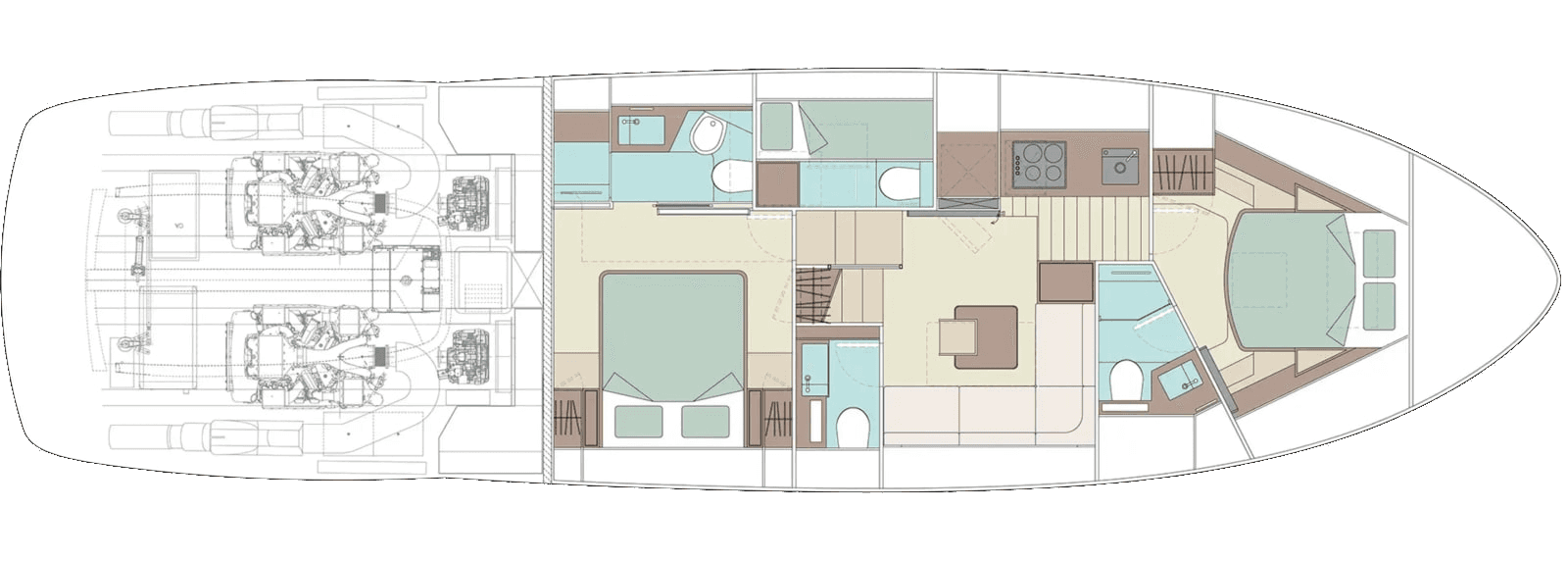 Lower deck